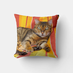 Beautiful Bengal Cat Cushion