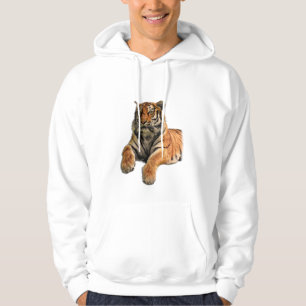 Beautiful Bengal Tiger Face & Paws Photo Hoodie