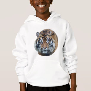 Tiger on sale face hoodie