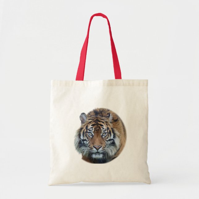 Beautiful Bengal Tiger Face Photo Tote Bag (Front)