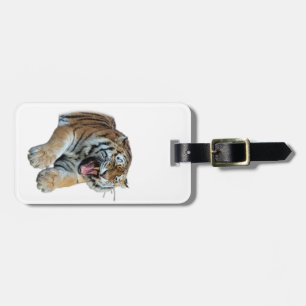 Beautiful Bengal Tiger Face & Teeth Photo Luggage Tag