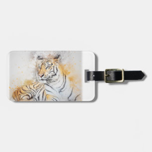 Beautiful Bengal Tiger Painting Luggage Tag