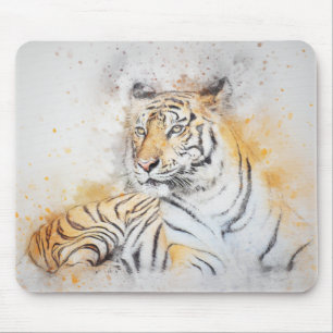 Beautiful Bengal Tiger Painting Mouse Mat