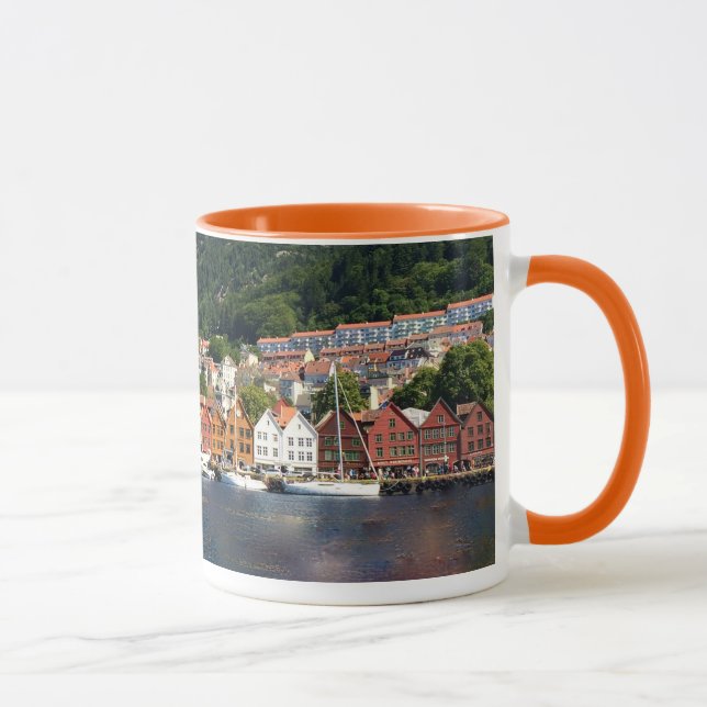 Beautiful Bergen, Norway Mug (Right)