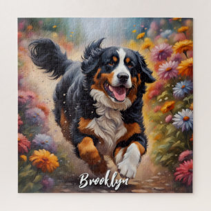 Beautiful Bernese Mountain Dog Jigsaw Puzzle