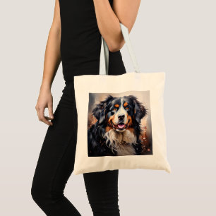 Beautiful Bernese Swiss Mountain Dog Tote Bag