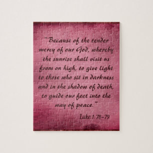 Beautiful Bible Verse about Peace Jigsaw Puzzle