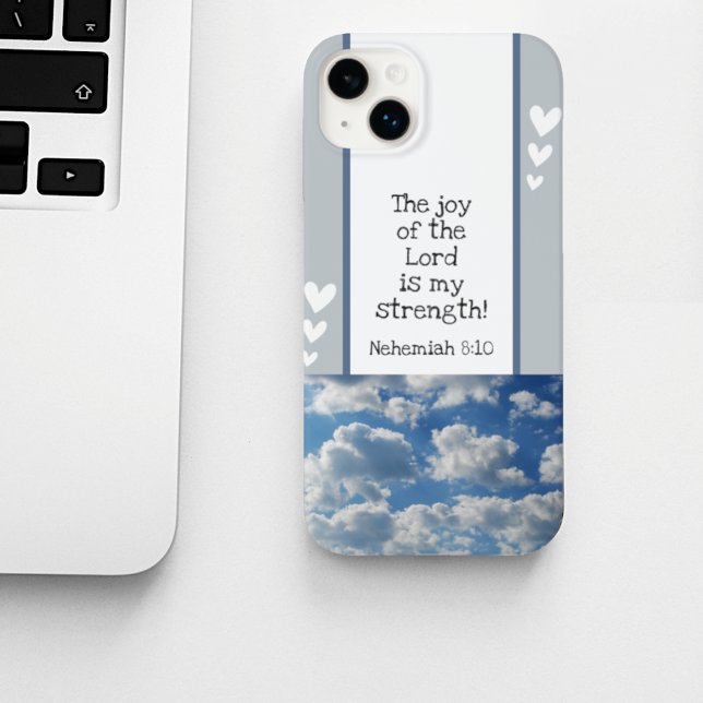 Beautiful Bible Verse Clouds Photo Template Custom Case-Mate iPhone Case (Creator Uploaded)