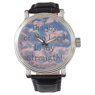 Beautiful Bible Verse Pastel Clouds Photo Template Watch