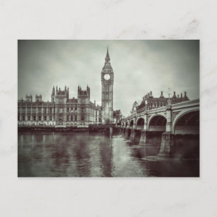 Beautiful Big Ben House of Parliament London Postcard