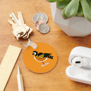 Beautiful Bird Mark Key Ring
