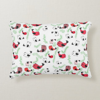 Beautiful bird pattern cushion, cottage core style decorative cushion