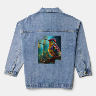Beautiful Bird Printed Denim Jacket