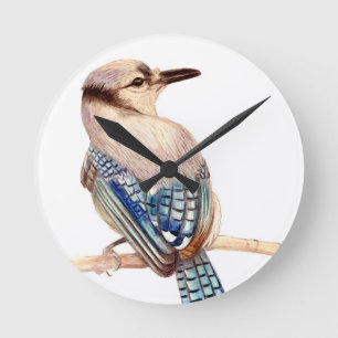 Beautiful Bird Round Clock