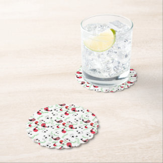 Beautiful bird themed disposable coasters