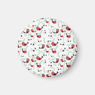 Beautiful bird themed gift, patterned magnet