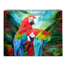 Beautiful Birds Art Calendar