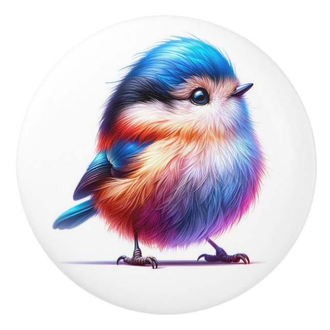 Beautiful Birds  Ceramic Knob (Front)
