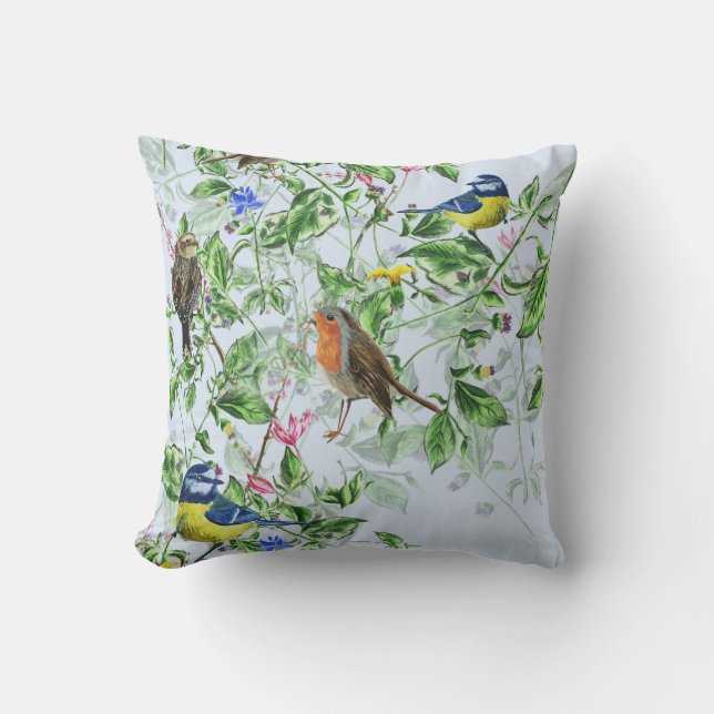 beautiful birds cushion (Front)