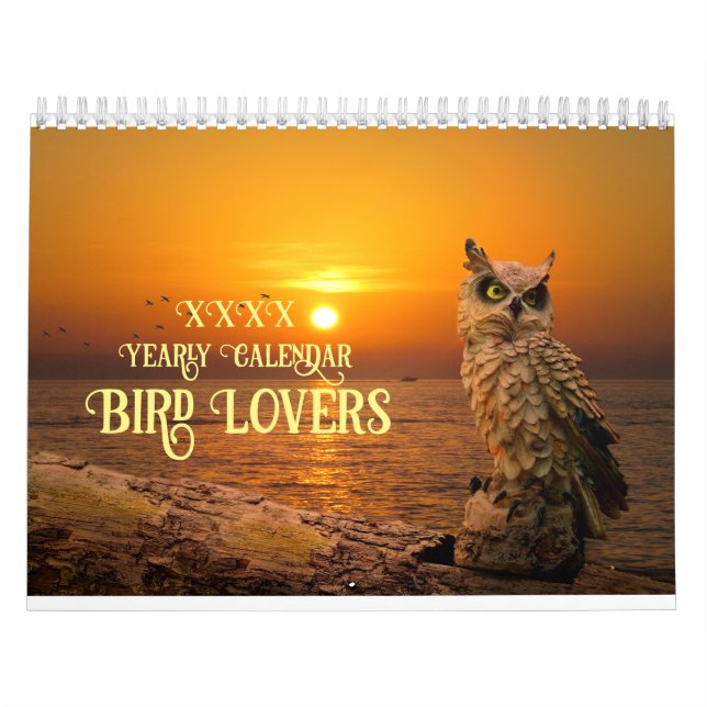 Beautiful Birds Natures Animals Avian Calendar (Cover)