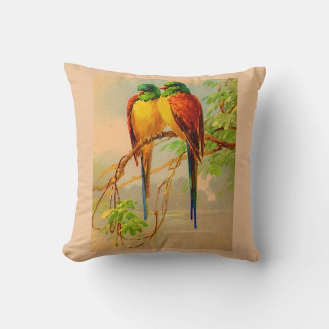 beautiful birds print cushion (Front)