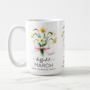 Beautiful Birth Month Flower/Daffodil/March Coffee Mug