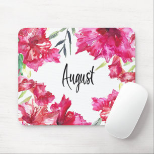 Beautiful Birth Month Flowers/August Mouse Mat