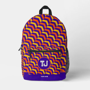 Beautiful Birthday Girl High School Monogram Printed Backpack