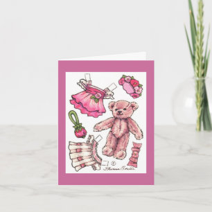 Beautiful Birthday Paper Doll Card