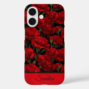 Beautiful Birthday Party Carnation Flower Name iPhone 16 Case