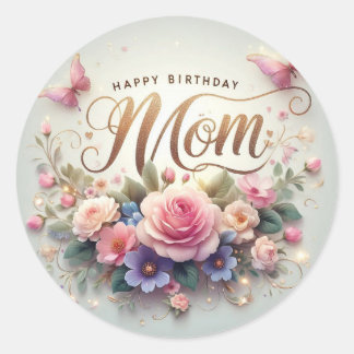 Beautiful birthday sticker for mum 