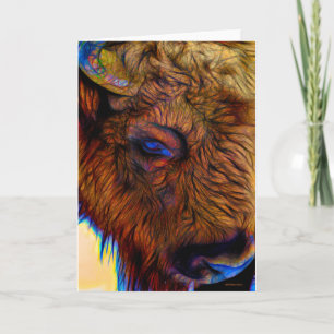 Beautiful Bison Holiday Card