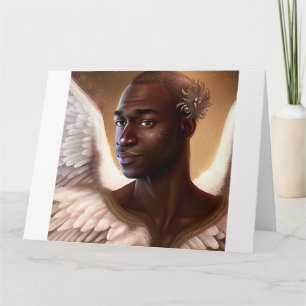 Beautiful Black African Angel  Card
