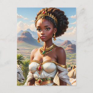 Beautiful Black African Princess Postcard