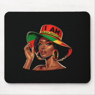 Beautiful Black African Women I Am Black History  Mouse Mat
