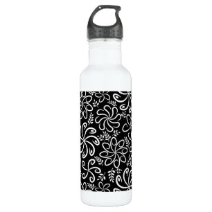 Beautiful black and white 710 ml water bottle