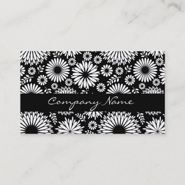 Beautiful black and white Business Card (Front)