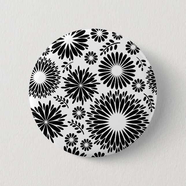 Beautiful black and white Button (Front)
