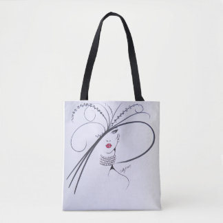 Beautiful Black and white Fashion Tote Bag