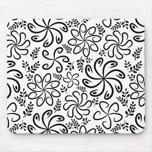 Beautiful black and white mousepad (Front)