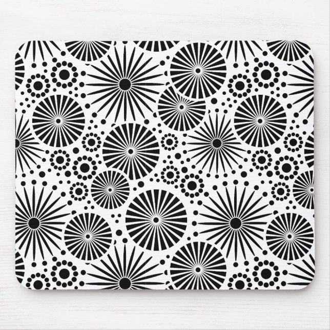 Beautiful black and white mousepad (Front)