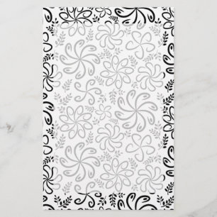 Beautiful black and white Stationery