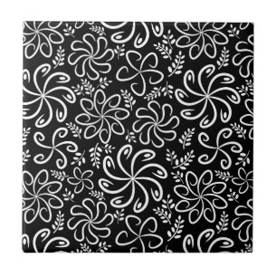 Beautiful black and white  Tile