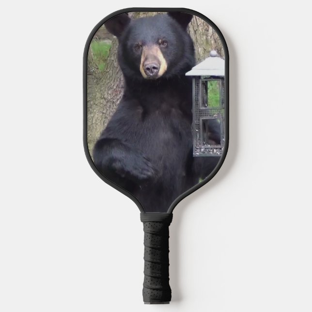 Beautiful Black Bear Pickleball Paddle (Front)