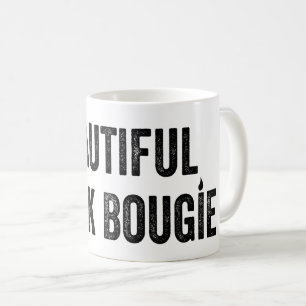 Beautiful Black Bougie – Empowering Quote Coffee Mug