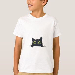 Beautiful Black Cat Design T-Shirt
