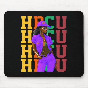 Beautiful Black Educated Hbcu Melanated Hbcu Siste Mouse Mat