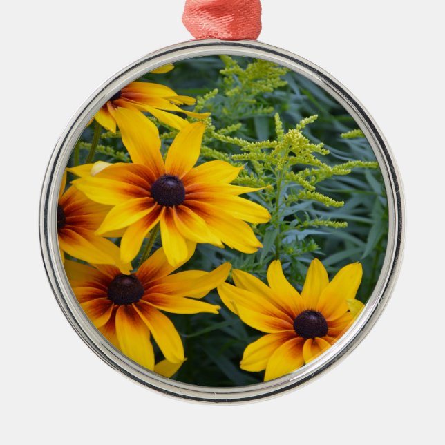 Beautiful black eyed susan flower garden metal tree decoration (Front)