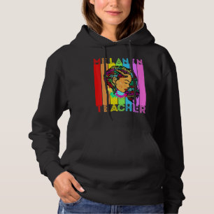 Beautiful Black Girl Magic Melanin Poppin School T Hoodie