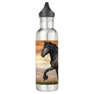 Beautiful Black Horse 710 Ml Water Bottle